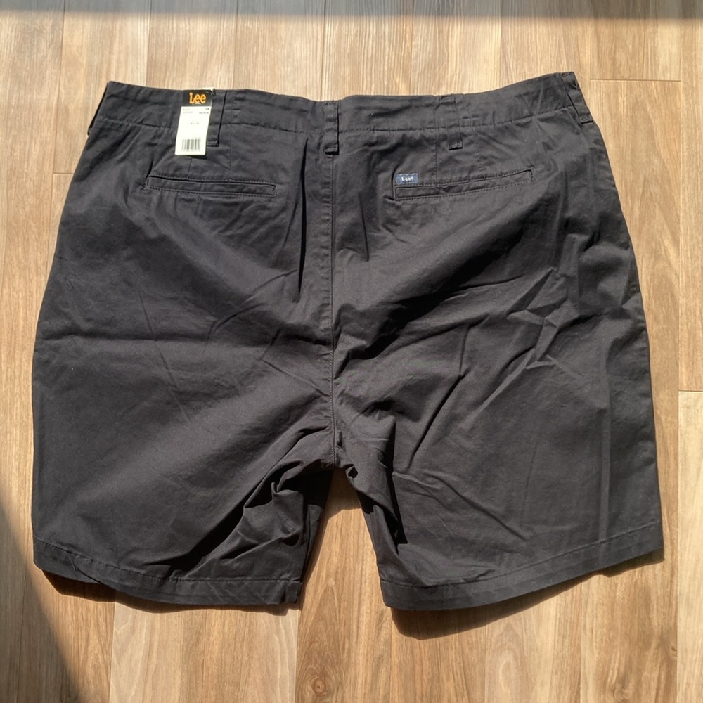 Lee black midrise Bermuda short regular fit legendary Style size 24W - Picture 16 of 17